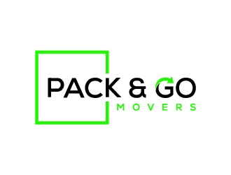Pack & Go Movers logo design by BrainStorming