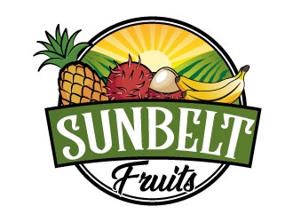 Sunbelt Fruits  logo design by MonkDesign