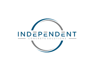 Independent concrete solutions logo design by jancok