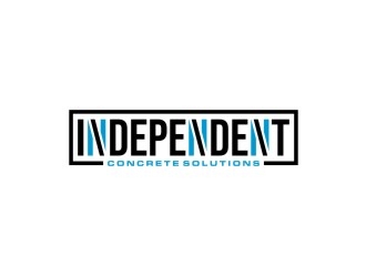 Independent concrete solutions logo design by KaySa