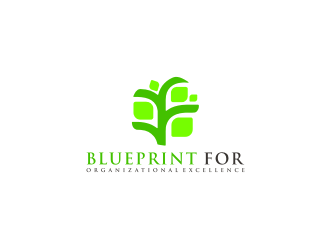 Blueprint for Organizational Excellence logo design by bricton