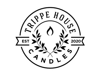 Trippe House Candles logo design by GemahRipah