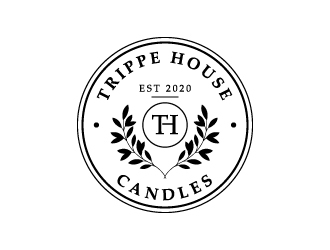 Trippe House Candles logo design by wongndeso