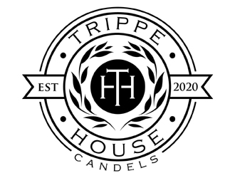Trippe House Candles logo design by MAXR