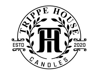 Trippe House Candles logo design by MonkDesign