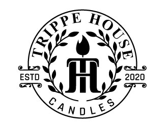 Trippe House Candles logo design by MonkDesign