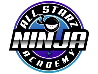 All Starz Ninja Academy logo design by aryamaity