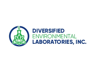 Diversified Environmental Laboratories, Inc. logo design by Brandsketchers
