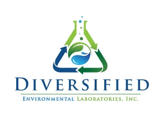 Diversified Environmental Laboratories, Inc. logo design by REDCROW