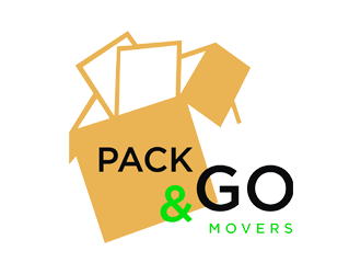 Pack & Go Movers logo design by Rizqy