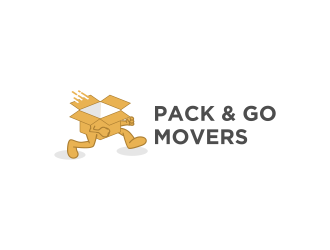 Pack & Go Movers logo design by Bewinner