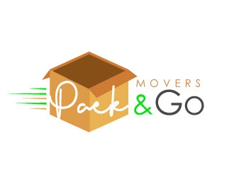 Pack & Go Movers logo design by REDCROW