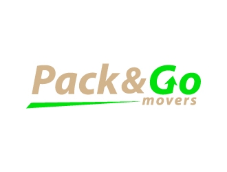 Pack & Go Movers logo design by MUSANG