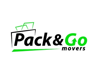 Pack & Go Movers logo design by MUSANG