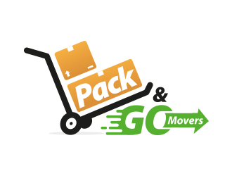 Pack & Go Movers logo design by yippiyproject