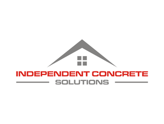 Independent concrete solutions logo design by Rizqy