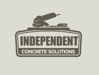 Independent concrete solutions logo design by YONK
