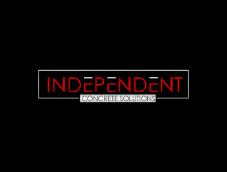 Independent concrete solutions logo design by giphone