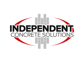 Independent concrete solutions logo design by kunejo
