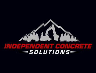 Independent concrete solutions logo design by Greenlight