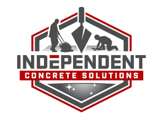 Independent concrete solutions logo design by jaize