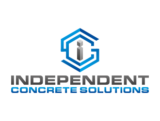 Independent concrete solutions logo design by yippiyproject