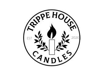 Trippe House Candles logo design by kunejo