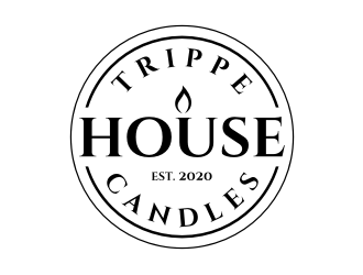 Trippe House Candles logo design by GemahRipah