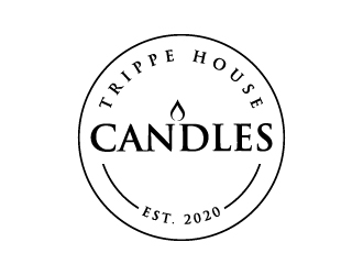Trippe House Candles logo design by BrainStorming