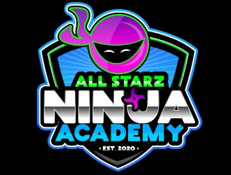 All Starz Ninja Academy logo design by aryamaity