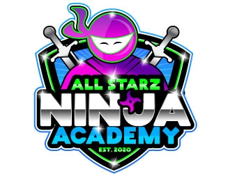 All Starz Ninja Academy logo design by aryamaity