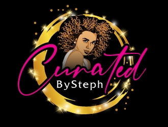 CuratedBySteph logo design by AamirKhan