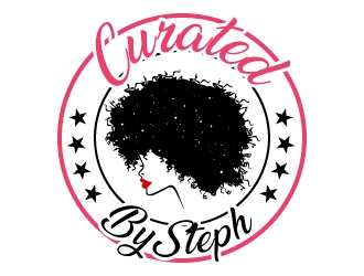 CuratedBySteph logo design by uttam