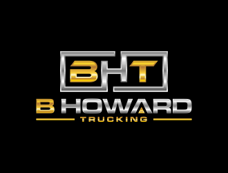 B HOWARD TRUCKING  logo design by scolessi