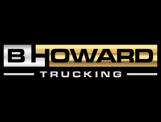 B HOWARD TRUCKING  logo design by p0peye