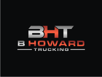 B HOWARD TRUCKING  logo design by bricton