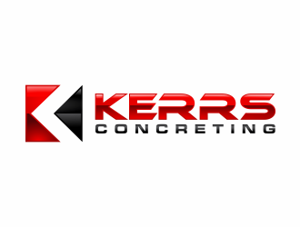 Kerrs concreting  logo design by agus