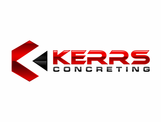 Kerrs concreting  logo design by agus