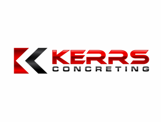 Kerrs concreting  logo design by agus