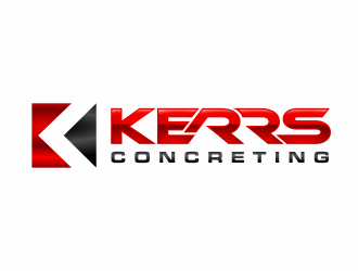 Kerrs concreting  logo design by agus