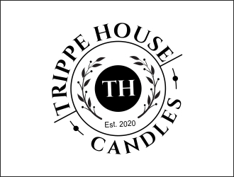 Trippe House Candles logo design by AnandArts