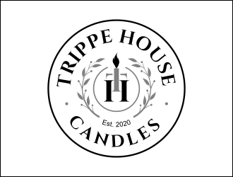 Trippe House Candles logo design by AnandArts