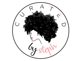 CuratedBySteph logo design by aura