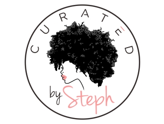 CuratedBySteph logo design by aura