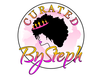 CuratedBySteph logo design by rgb1