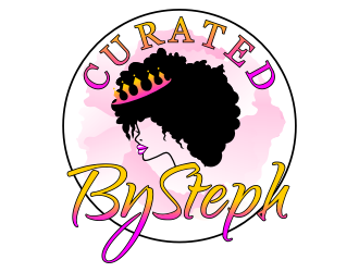 CuratedBySteph logo design by rgb1