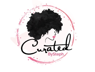 CuratedBySteph logo design by jaize