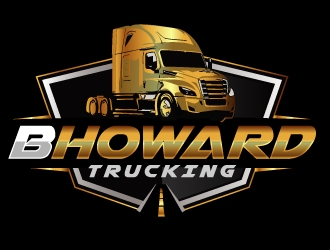 B HOWARD TRUCKING  logo design by AamirKhan