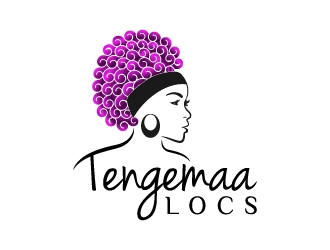 Tengemaa Locs  logo design by sakarep