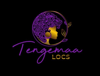 Tengemaa Locs  logo design by MonkDesign